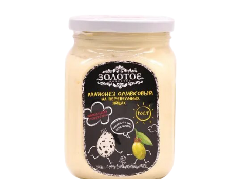 Майонез «Золотое качество», оливковый на перепелиных яйцах 550г - Молочная продукция "ЗОЛОТОЕ качество", Москва