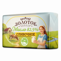 Масло сливочное «ЗОЛОТОЕ КАЧЕСТВО» 82,5% - Молочная продукция "ЗОЛОТОЕ качество", Москва