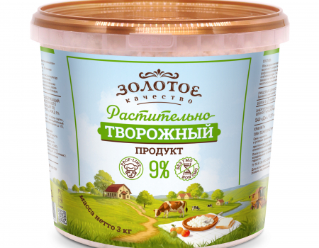 Творожный продукт «ЗОЛОТОЕ КАЧЕСТВО» 9%  (3 кг., 5 кг., 10 кг.) - Молочная продукция "ЗОЛОТОЕ качество", Москва