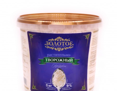 Творожный продукт «Золотое качество» 9%/18% 3кг/ 5кг (ведро) - Молочная продукция "ЗОЛОТОЕ качество", Москва